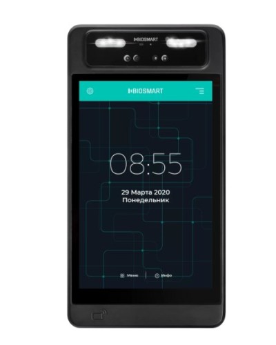 Терминал для биометрической идентификации по геометрии лица BioSmart QUASAR-MFR в Москве Контроллеры Pintop.ru