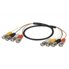 Кабель соединительный 4BNC x 4BNC (штекер) 200 см LAZSO WC414-200