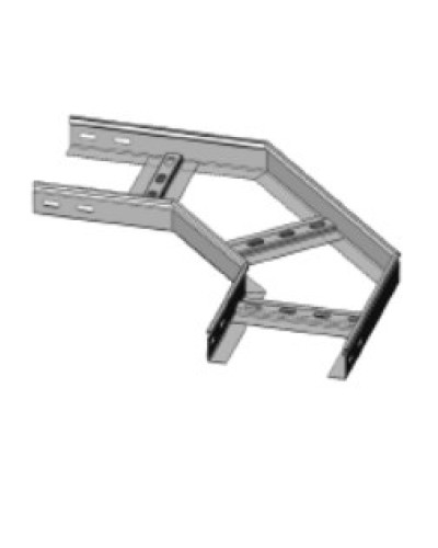 Угол горизонтальный 90° 500х80 (1,2) для лестничного лотка ПожТехКабель (650-516) в Москве Кабельные лотки Pintop.ru