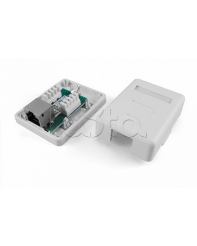 Розетка компьютерная RJ-45(8P8C) Hyperline SB1-1-8P8C-C5e-SH-WH в Москве Розетки компьютерные и телефонные Pintop.ru