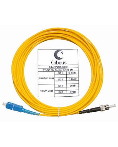 Шнур оптический simplex LC-SC 9/125 sm 1,5 м LSZH Cabeus FOP(s)-9-LC-SC-1,5m в Москве Патч-корды оптические Pintop.ru