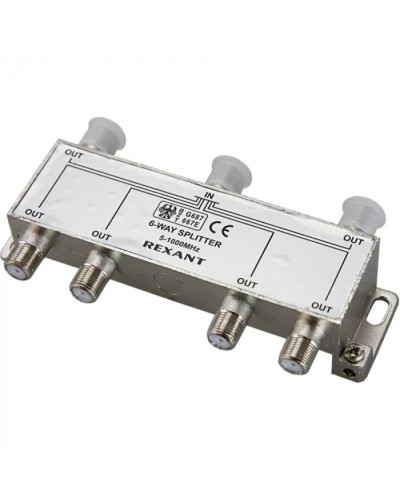 Делитель телевизионный ТВх6 под F разъём 5-1000 МГц (5шт/уп) REXANT 05-6004 в Москве Системы видеонаблюдения Pintop.ru