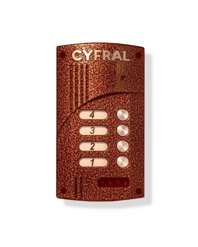 Малоабонентный блок вызова прямой адресации Цифрал M-4.1M в Москве Блоки вызова многоабонентные Pintop.ru