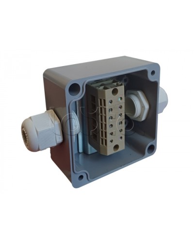 Коробка пылевлагонепроницаемая клеммная G366 А К 10 мм2 АЯКС IP66/IP65, 82x80x55 Магнито-контакт в Москве Распределительные коробки Pintop.ru