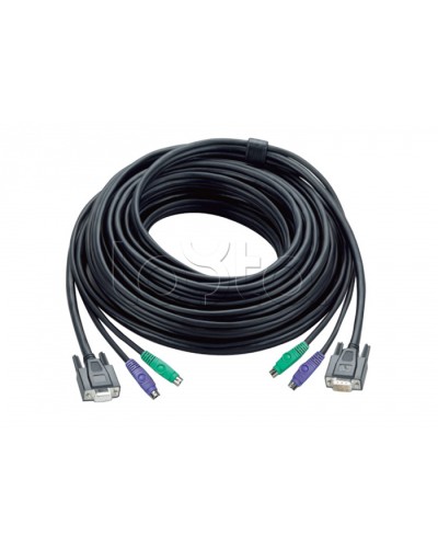 КВМ-кабель с интерфейсами PS/2, VGA (10м) ATEN 2L-1010P в Москве Видеоусилители, Модуляторы, Делители Pintop.ru