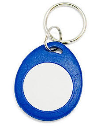 Брелок Mifare IronLogic IL-07 NFC, с кольцом, синий + белый в Москве Оптовые идентификаторы Pintop.ru