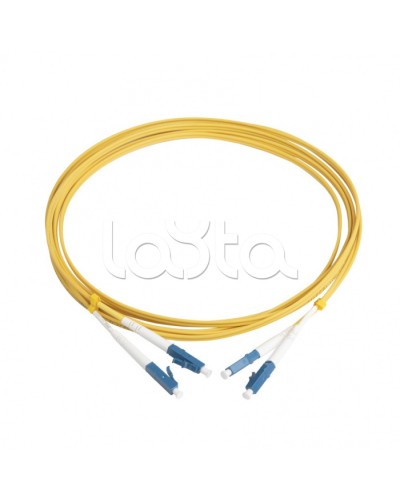 Патч-корд волоконно-оптический Hyperline FC-D2-9-LC/UR-LC/UR-H-3M-LSZH-YL в Москве Патч-корды оптические Pintop.ru