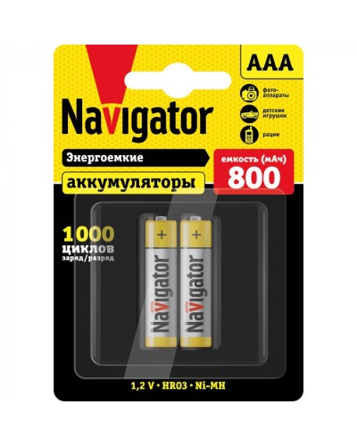 Аккумулятор Navigator 94 461 NHR-800-HR03-BP2 в Москве Электротехническое оборудование Pintop.ru