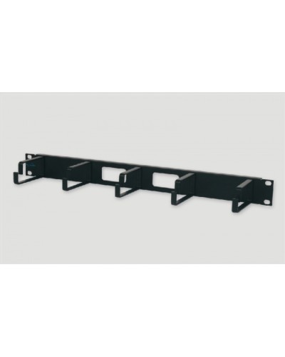 Кабельный органайзер 1U, с металлическими кольцами Eurolan 25B-1U-02BL в Москве Кабельные органайзеры Pintop.ru