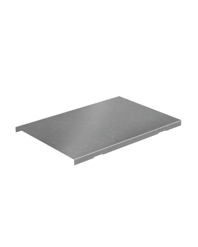 Крышка угла вертикального внешнего 200 мм с разворотом трассы на 90 гр. ПЛЮС INOX304 КМ-Профиль (KVLPDplus90-200 INOX304) в Москве Аксессуары для лотков Pintop.ru