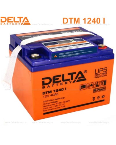 Аккумулятор свинцово-кислотный Delta DTM 1240 I в Москве Электротехническое оборудование Pintop.ru