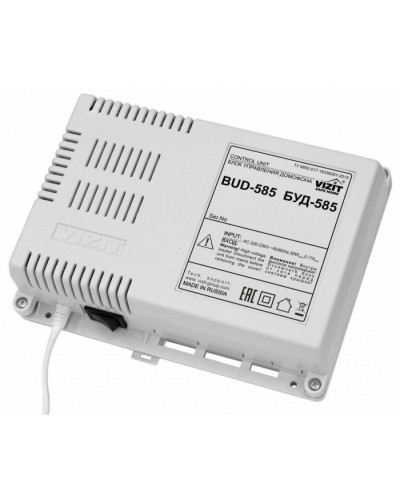 Блок управления и питания периметрового домофона VIZIT БУД-585 в Москве Блоки управления многоабонентные Pintop.ru