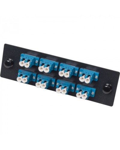 Адаптерная панель для кроссов LAN-FOBM с 8 дуплексными адаптерами LC/OM3 LANMASTER (LAN-APM-8x2LC/OM3) в Москве Кроссы оптические Pintop.ru