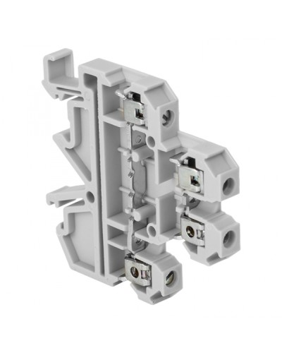 Клемма винтовая двухуровневая JXB-4/35 серая EKF (plc-jxb-2-4/35gy) в Москве Клеммные колодки Pintop.ru