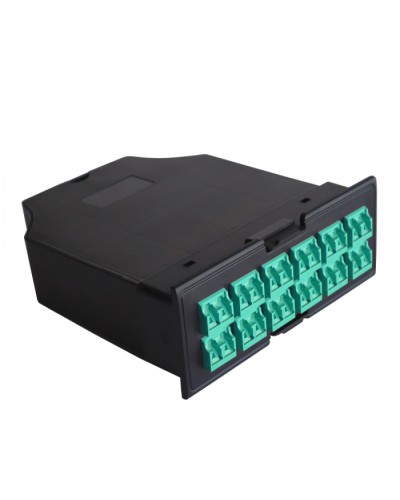 MPO кассета OM3, для LAN-FRM-PP-STP/1U, 24xLC, тип B, черная LANMASTER (LAN-FRM-IN-2MB-24LC/OM3) в Москве Патч-корды оптические Pintop.ru