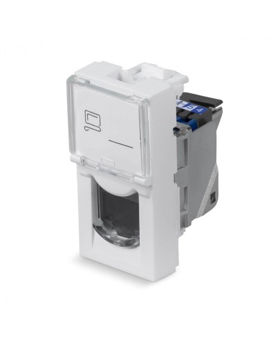 Модуль Keystone Jack RJ-45(8P8C), 180 градусов, категория 6, экранированная Cabeus (KJ-RJ45-Cat.6-SH-180T-FP-L-22,5) в Москве Модули Keystone Pintop.ru