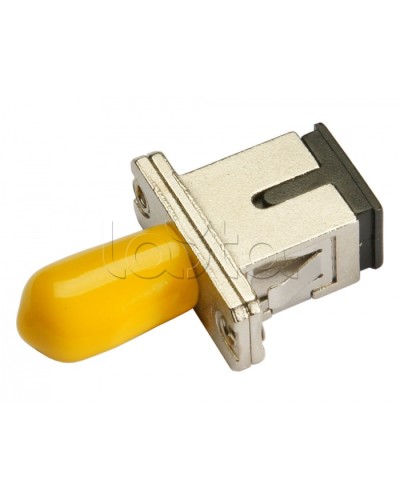 Соединитель проходной ST-SC, SM(для одномодового кабеля), simplex Cabeus ST-SC-SM в Москве Проходные адаптеры и розетки оптические Pintop.ru