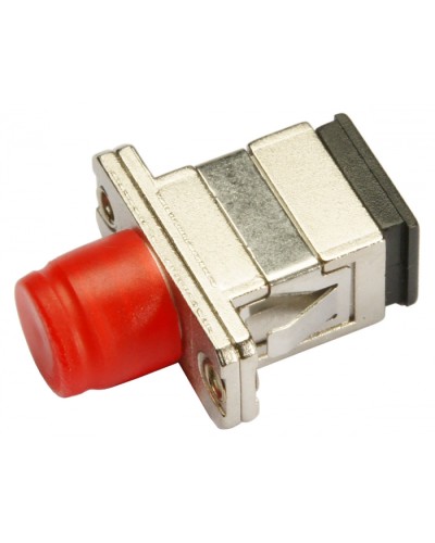 Соединитель проходной SC-FC, SM(для одномодового кабеля), D-тип Cabeus SC-FC-SM в Москве Проходные адаптеры и розетки оптические Pintop.ru