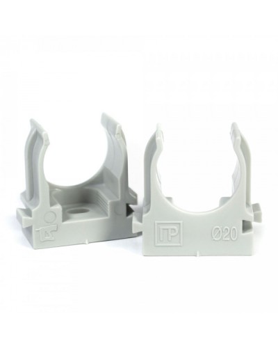 Крепеж-клипса для труб для монтажного пистолета серая в гофроящике d20 мм (1200шт/кор) Промрукав (PR13.0453) в Москве Держатели, клипсы, скобы Pintop.ru