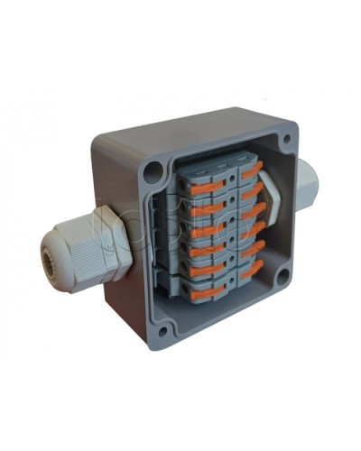 Коробка пылевлагонепроницаемая клеммная G366 А Wago АЯКС IP66/IP65, 82x80x55 Магнито-контакт в Москве Распределительные коробки Pintop.ru