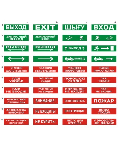 Табло ВИСТЛ Молния-24 СН Человек влево стрелка вверх в дверь в Москве Оповещатели Pintop.ru