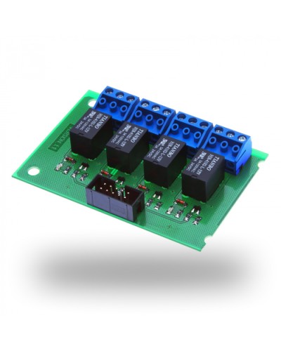 Расширитель релейный Parsec NMO-04 в Москве Сетевая СКУД Parsec Pintop.ru