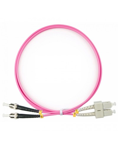Шнур оптический duplex SC-ST 50/125 mm OM4 1м LSZH Cabeus FOP-50-OM4-SC-ST-1m в Москве Патч-корды оптические Pintop.ru