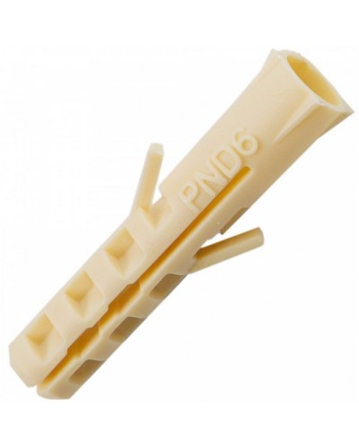 Дюбель нейлоновый PND 6х30 (100шт/уп) Промрукав (PR08.3621) в Москве Крепеж: Дюбели, шурупы, саморезы Pintop.ru