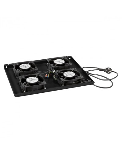 Панель вентиляционная с 4 вентиляторами Cabeus TRAY-60-BK в Москве Вентиляторные модули Pintop.ru