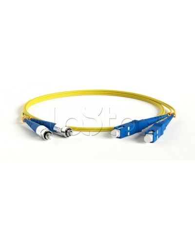 Патч-корд волоконно-оптический Hyperline FC-D2-9-FC/UR-SC/UR-H-2M-LSZH-YL в Москве Патч-корды оптические Pintop.ru