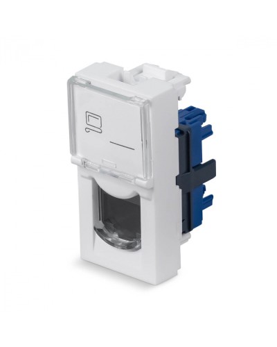 Модуль Keystone Jack RJ-45(8P8C), 180 градусов, категория 6 Cabeus (KJ-RJ45-Cat.6-180T-FP-L-22,5) в Москве Модули Keystone Pintop.ru