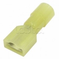 Клемма плоская полностью изолированная 4-6 мм² (КППИн гнездо - 6.6мм) (100шт/уп) REXANT 08-0652