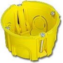 Коробка подрозеточная в стену для суппорта 45x45, желтая TWT TWT-BX45x45-YL