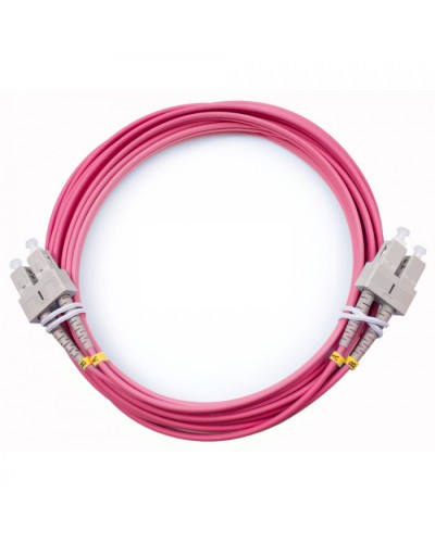 Шнур оптический duplex SC-SC 50/125 mm OM4 5м LSZH Cabeus FOP-50-OM4-SC-SC-5m в Москве Патч-корды оптические Pintop.ru