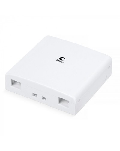 Корпус внешней оптической настенной розетки на 2 SC/LC Cabeus (OB-2SC/LC) в Москве Кросс оптический Pintop.ru