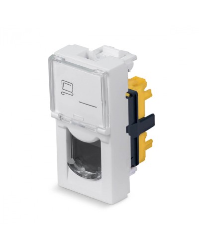 Модуль Keystone Jack RJ-45(8P8C), 180 градусов, категория 6a Cabeus (KJ-RJ45-Cat.6a-180T-FP-L-22,5) в Москве Модули Keystone Pintop.ru