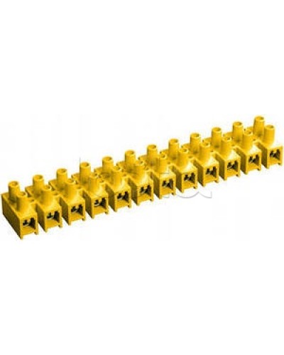 Зажим винтовой ЗВИ-3 н/г 1,0-2,5 мм2 (12пар) желтый IEK UZV7-003-04 в Москве Клеммные колодки Pintop.ru