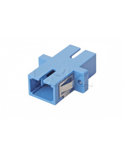 Оптический адаптер OS2, симплекс SC, с фланцами, синий Eurolan (36A-S2-SC-02BU) в Москве Проходные адаптеры и розетки оптические Pintop.ru