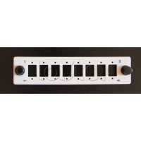 Панель лицевая Hyperline FO-FP-W140H42-8SC/DLC-GY