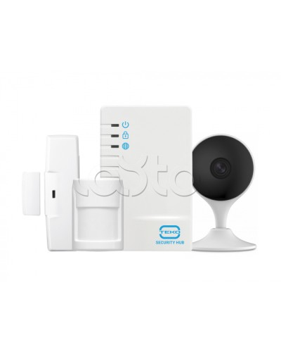 Комплектбеспроводной GSM сигнализации Теко Security Hub с видеокамерой в Москве Дополнительное оборудование для ОПС Pintop.ru