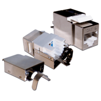 Вставка Keystone RJ-45, категория 6, экранированная, 180 градусов LANMASTER (LAN-OK45S6/180)