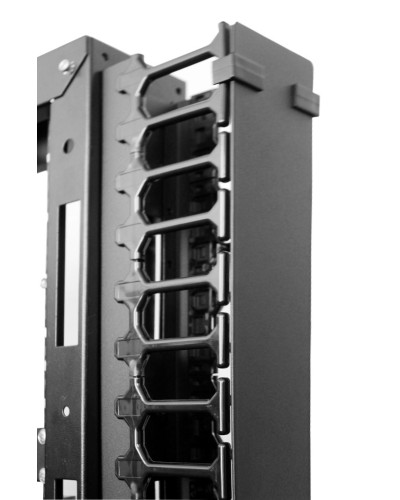 Органайзер с пластиковыми пальцами 42U ЦМО (ВКО-П-42/48-9005) в Москве Кабельные органайзеры Pintop.ru