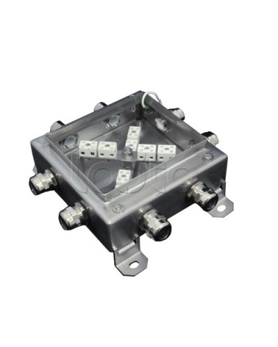 Коробка монтажная огнестойкая Гефест КМ-О (16к*10,0)-IP66 1515нерж, 8 вводов в Москве Распределительные коробки Pintop.ru