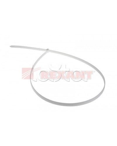 Хомут-стяжка нейлоновый 9х700 мм белый (100шт/уп) REXANT 07-0700-9 в Москве Стяжки-хомуты Pintop.ru
