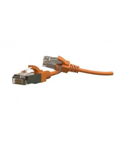 Патч-корд S/FTP Hyperline (PC-LPT-SFTP-RJ45-RJ45-C6-2M-LSZH-OR) в Москве Патчкорды (медные) Pintop.ru