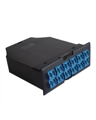 MPO кассета OS2, для LAN-FRM-PP-STP/1U, 24xLC, тип B, черная LANMASTER (LAN-FRM-IN-2MB-24LC/OS2) в Москве Патч-корды оптические Pintop.ru