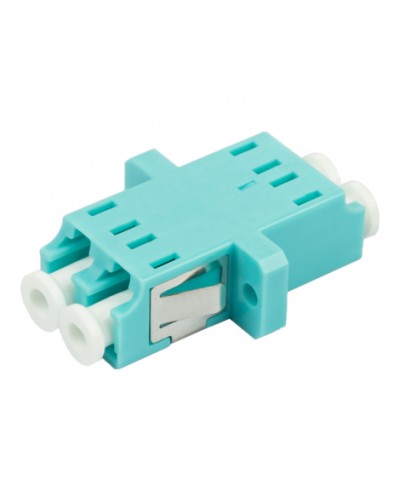 Адаптер оптический проходной LC-LC, OM3, дуплекс (duplex), бирюзовый Datarex DR-541123 в Москве Коммутационные изделия Pintop.ru