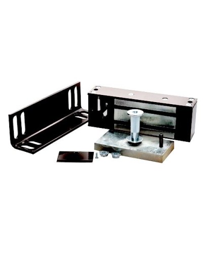 Замок электромагнитный Олевс М2-300 с уголком черный в Москве Электромагнитные замки Pintop.ru