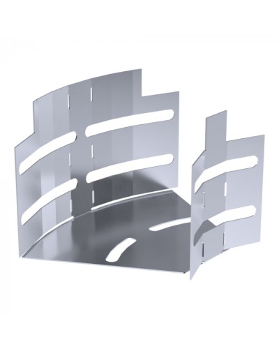 Угол горизонтальный изменяемый 0-45 градусов Стандарт INOX (AISI 316) 100х80 Промрукав (PR16.3615) в Москве Аксессуары для лотков Pintop.ru