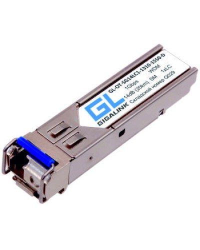 Модуль SFP Gigalink GL-OT-SG14LC1-1310-1550-D в Москве Модули SFP/XFP/GBIC Pintop.ru